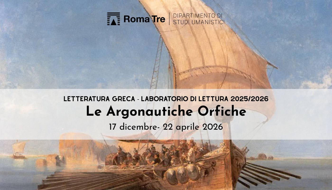 Letteratura greca - Laboratorio di lettura 2025/2026 Le Argonautiche Orfiche